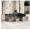 Image de Salon de jardin modulable rotin gris 8 pieces x 61.5 x 69 7 personnes