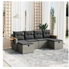 Image de Salon de Jardin avec Coussins 6 pcs, Canapés de Terrasse, Ensemble de Meubles de Patio, Mobilier d'Extérieur, Gris 3265561