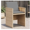 Image de Lot de 4 Chaises de Jardin avec Coussins, Sièges de Terrasse, Chaises de Balcon, Meubles de Patio Jardinage 4007441
