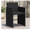 Image de Lot de 4 Chaises de Jardin avec Coussins, Sièges de Terrasse, Chaises de Balcon, Meubles de Patio Extérieur, Noir 4007456