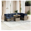 Image de Salon de Jardin avec Coussins 9 pcs, Canapés de Terrasse, Ensemble de Meubles de Patio, Mobilier d'Extérieur, Gris 3275518