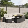 Image de Salon de Jardin avec Coussins 7 pcs, Canapés de Terrasse, Ensemble de Meubles de Patio, Mobilier d'Extérieur, Noir 3275590