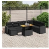 Image de Salon de Jardin avec Coussins 9 pcs, Canapés de Terrasse, Ensemble de Meubles de Patio, Mobilier d'Extérieur, Noir 3275624