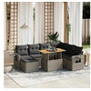 Image de Salon de Jardin avec Coussins 8 pcs, Canapés de Terrasse, Ensemble de Meubles de Patio, Mobilier d'Extérieur, Gris 3275720