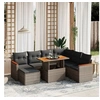 Image de Salon de Jardin avec Coussins 8 pcs, Canapés de Terrasse, Ensemble de Meubles de Patio, Mobilier d'Extérieur, Gris 3276056