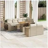 Image de Salon de jardin resine tressee 8 personnes 11 pieces