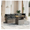 Image de Salon de Jardin avec Coussins 5 pcs, Canapés de Terrasse, Ensemble de Meubles de Patio, Mobilier d'Extérieur, Gris 3270668
