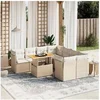 Image de Salon de jardin modulable 9 pieces beige resine tressee 62.0 x 62 x 69 cm