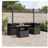 Image de Salon de Jardin avec Coussins 5 pcs, Canapés de Terrasse, Ensemble de Meubles de Patio, Mobilier d'Extérieur, Noir 3270817