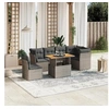 Image de Salon de Jardin avec Coussins 7 pcs, Canapés de Terrasse, Ensemble de Meubles de Patio, Mobilier d'Extérieur, Gris 3270857