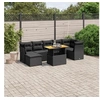 Image de Salon de Jardin avec Coussins 8 pcs, Canapés de Terrasse, Ensemble de Meubles de Patio, Mobilier d'Extérieur, Noir 3270943