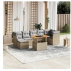 Image de Salon de jardin modulable beige 8 pieces resine tressee 62.0 x 62 x 69 cm