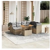 Image de Salon de Jardin avec Coussins 8 pcs, Canapés de Terrasse, Ensemble de Meubles de Patio, Mobilier d'Extérieur, Beige 3270954
