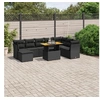 Image de Salon de Jardin avec Coussins 9 pcs, Canapés de Terrasse, Ensemble de Meubles de Patio, Mobilier d'Extérieur, Noir 3270971