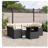 Image de Salon de Jardin avec Coussins 7 pcs, Canapés de Terrasse, Ensemble de Meubles de Patio, Mobilier d'Extérieur, Noir 3271210