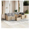 Image de Salon de jardin modulable beige resine tressee 8 pieces 62 x 62 x 69 cm
