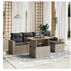Image de Salon de Jardin avec Coussins 6 pcs, Canapés de Terrasse, Ensemble de Meubles de Patio, Mobilier d'Extérieur, Gris 3271291