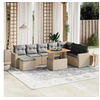 Image de Salon de Jardin avec Coussins 9 pcs, Canapés de Terrasse, Ensemble de Meubles de Patio, Mobilier d'Extérieur, Beige 3271451
