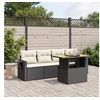 Image de Salon de Jardin avec Coussins 5 pcs, Canapés de Terrasse, Ensemble de Meubles de Patio, Mobilier d'Extérieur, Noir 3271630