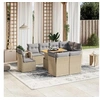 Image de Salon de Jardin avec Coussins 9 pcs, Canapés de Terrasse, Ensemble de Meubles de Patio, Mobilier d'Extérieur, Beige 3271850