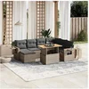 Image de Salon de Jardin avec Coussins 8 pcs, Canapés de Terrasse, Ensemble de Meubles de Patio, Mobilier d'Extérieur, Gris 3271872