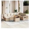 Image de Salon de jardin modulable beige 9 pieces 8 personnes 62 x 62 x 69 cm resine tressee