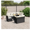 Image de Salon de Jardin avec Coussins 9 pcs, Canapés de Terrasse, Ensemble de Meubles de Patio, Mobilier d'Extérieur, Noir 3272288
