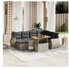 Image de Salon de Jardin avec Coussins 8 pcs, Canapés de Terrasse, Ensemble de Meubles de Patio, Mobilier d'Extérieur, Gris 3272313