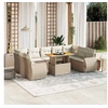 Image de Salon de Jardin avec Coussins 10 pcs, Canapés de Terrasse, Ensemble de Meubles de Patio, Mobilier d'Extérieur, Beige 3272339
