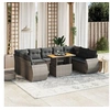 Image de Salon de Jardin avec Coussins 10 pcs, Canapés de Terrasse, Ensemble de Meubles de Patio, Mobilier d'Extérieur, Gris 3272341