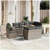 Image de Salon de Jardin avec Coussins 9 pcs, Canapés de Terrasse, Ensemble de Meubles de Patio, Mobilier d'Extérieur, Gris 3272733