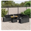 Image de Ensemble à Manger de Jardin avec Coussins 17 pcs, Table et Chaises à Dossier Rabattable, Meubles d'Extérieur Patio 3210702
