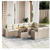 Image de Salon de Jardin avec Coussins 12 pcs, Canapés de Patio, Ensemble de Meubles, Mobilier de Terrasse Extérieur, Beige 3257836