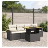 Image de Salon de Jardin avec Coussins 5 pcs, Canapés de Terrasse, Ensemble de Meubles de Patio, Mobilier d'Extérieur, Noir 3272953