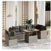 Image de Salon de Jardin avec Coussins 7 pcs, Canapés de Terrasse, Ensemble de Meubles de Patio, Mobilier d'Extérieur, Gris 3273104