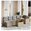 Image de Salon de Jardin avec Coussins 8 pcs, Canapés de Terrasse, Ensemble de Meubles de Patio, Mobilier d'Extérieur, Beige 3273187