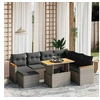 Image de Salon de Jardin avec Coussins 8 pcs, Canapés de Terrasse, Ensemble de Meubles de Patio, Mobilier d'Extérieur, Gris 3273195