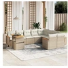 Image de Salon de Jardin avec Coussins 10 pcs, Canapés de Terrasse, Ensemble de Meubles de Patio, Mobilier d'Extérieur, Beige 3273242