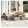 Image de Salon de Jardin avec Coussins 8 pcs, Canapés de Terrasse, Ensemble de Meubles de Patio, Mobilier d'Extérieur, Beige 3273634
