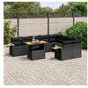 Image de Ensemble à Manger de Jardin avec Coussins 15 pcs, Table et Chaises à Dossier Rabattable, Meubles d'Extérieur Patio 3210691
