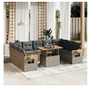 Image de Salon de Jardin avec Coussins 11 pcs, Canapés de Terrasse, Ensemble de Meubles de Patio, Mobilier d'Extérieur, Marron 3255470