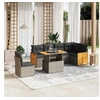 Image de Salon de Jardin avec Coussins 7 pcs, Canapés de Terrasse, Ensemble de Meubles de Patio, Mobilier d'Extérieur, Gris 3273986