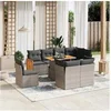 Image de Salon de Jardin avec Coussins 9 pcs, Canapés de Terrasse, Ensemble de Meubles de Patio, Mobilier d'Extérieur, Gris 3274056