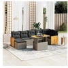 Image de Salon de Jardin avec Coussins 8 pcs, Canapés de Terrasse, Ensemble de Meubles de Patio, Mobilier d'Extérieur, Gris 3274070