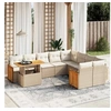 Image de Ensemble à Manger de Jardin avec Coussins 17 pcs, Table et Chaises à Dossier Rabattable, Meubles d'Extérieur Patio 3211362