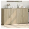 Image de Buffets 2 pcs chêne sonoma 60x31x70 cm bois d'ingénierie, armoire de rangement, meuble d'entrée, meuble d'appoint 3276541