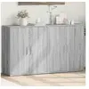 Image de Buffets 2 pcs sonoma gris 60x31x70 cm bois d'ingénierie, armoire de rangement, meuble d'entrée, meuble d'appoint 3276544