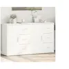 Image de Buffets 2 pcs blanc 60x31x70 cm bois d'ingénierie 3276553