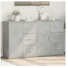 Image de Buffets 2 pcs gris béton 60x31x70 cm bois d'ingénierie 3276556