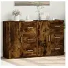 Image de Buffets 2 pcs chêne fumé 60x31x70 cm bois d'ingénierie 3276557